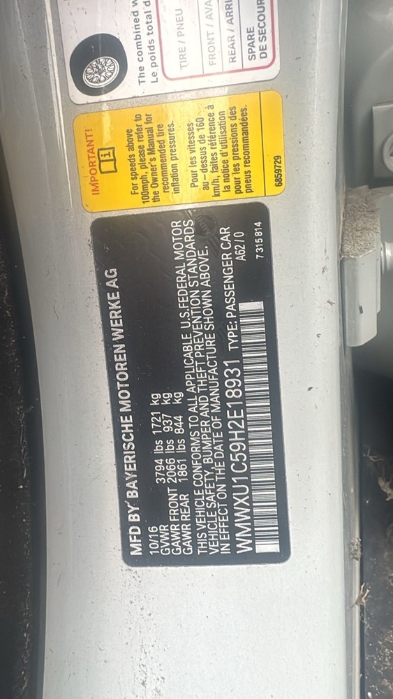 Used A/C Selector Switch fits: 2017 Mini COOPER HT w/automatic temperature contr