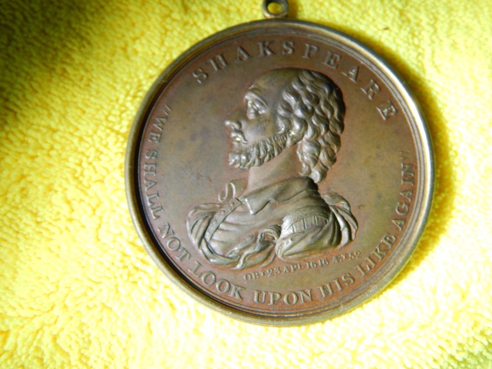 1816 Bronze Medallion Shakespeare