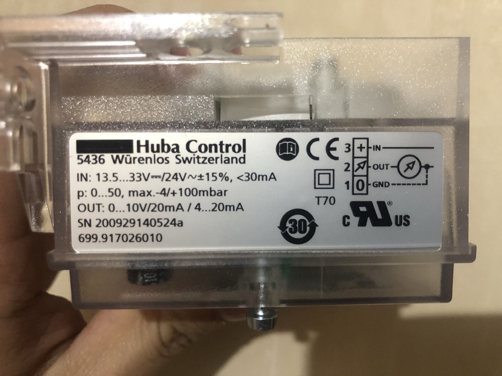 Huba Control pressure sensor transmitter 699.917026010