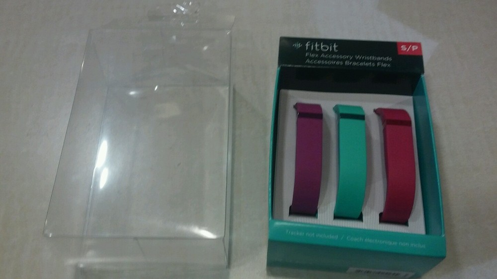 Fitbit Flex Wristband Accessory Pack of 3 No Tracker Size Small Open Plastic