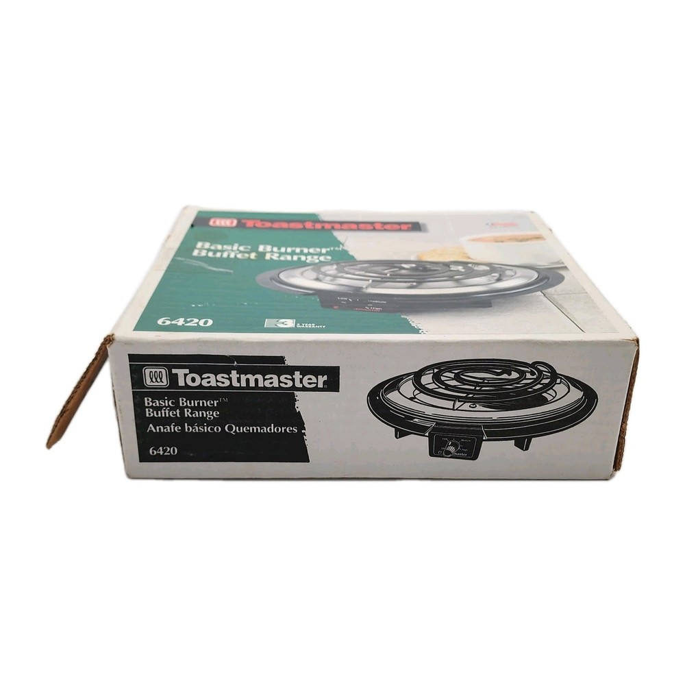 Vintage Toastmaster Basic Burner Buffet Range #6420 Single Electric Stove In Box