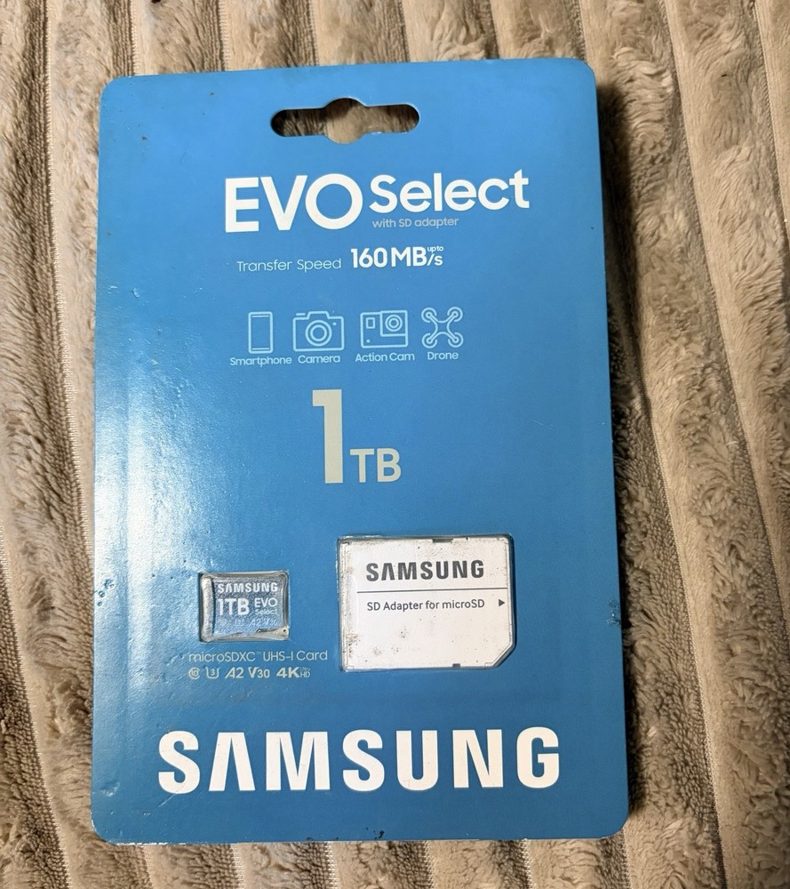 Samsung EVO Select microSD Memory Card + Adapter, 128GB
