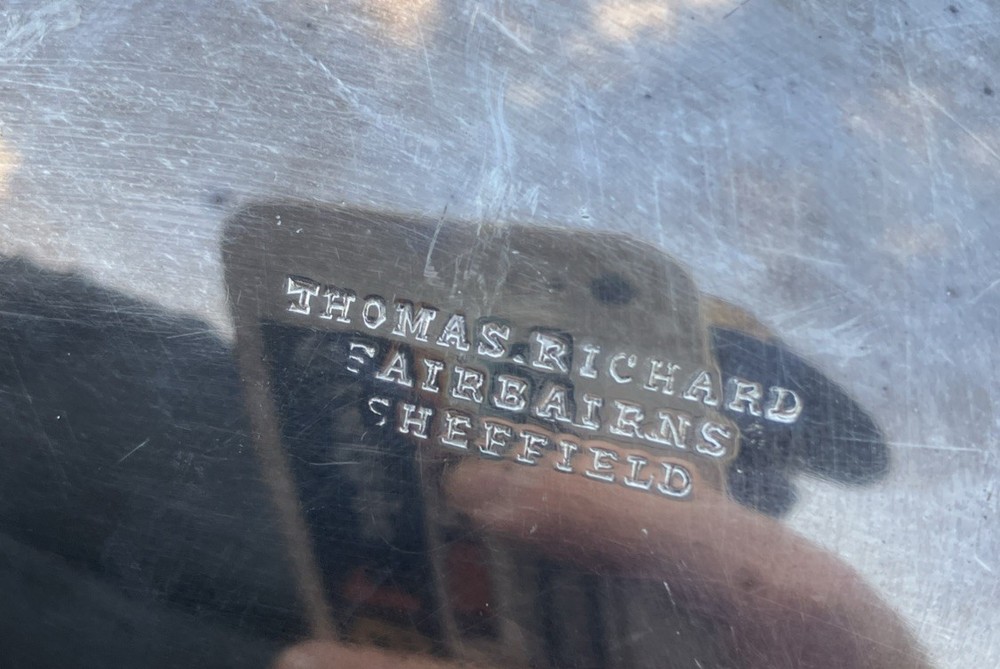 Antique Sheffield Silverplate Revolving Dome Covered Breakfast Server + Inserts