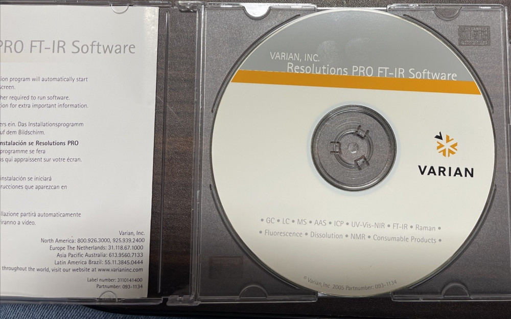 Varian Resolutions Pro Software v4.0 2-CDROM Set