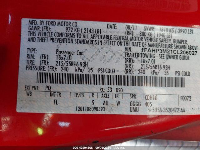 Used A/C Selector Switch fits: 2012 Ford Focus gasoline automatic temperature co