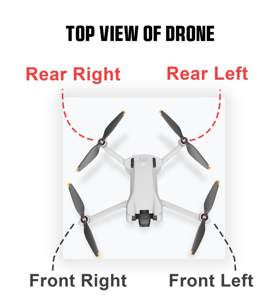 Original Arm With Motor Replacement For DJI Mini 3 - Front Rear Left Right US