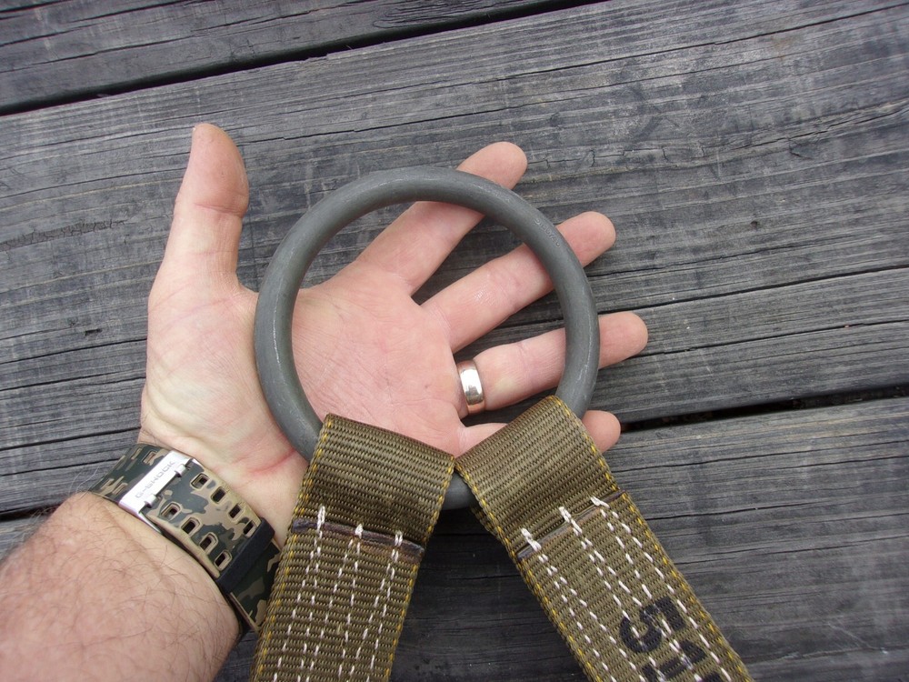 ONE..MILITARY SURPLUS A-21 CARGO BAG PARACHUTE AERIAL SLING D-RING STRAP US ARMY