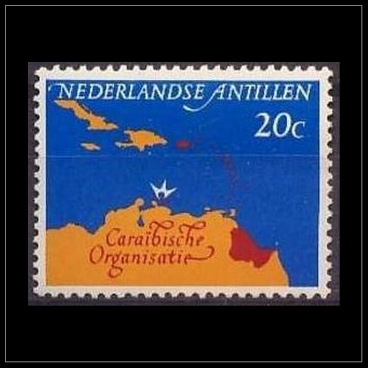 Netherlands - Dutch Antilles Issue 1964 (351) Map