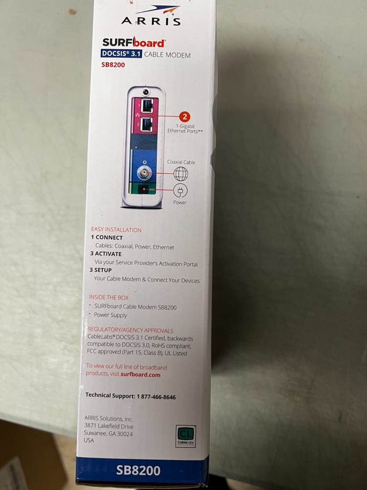 Arris Surfboard SB8200 3.1 cable modem