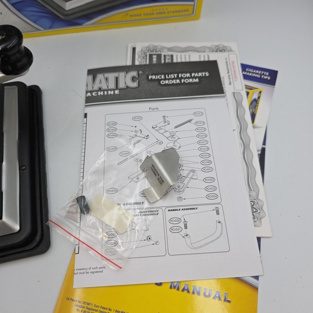 Top-O-Matic Cigarette Making Machine Roller