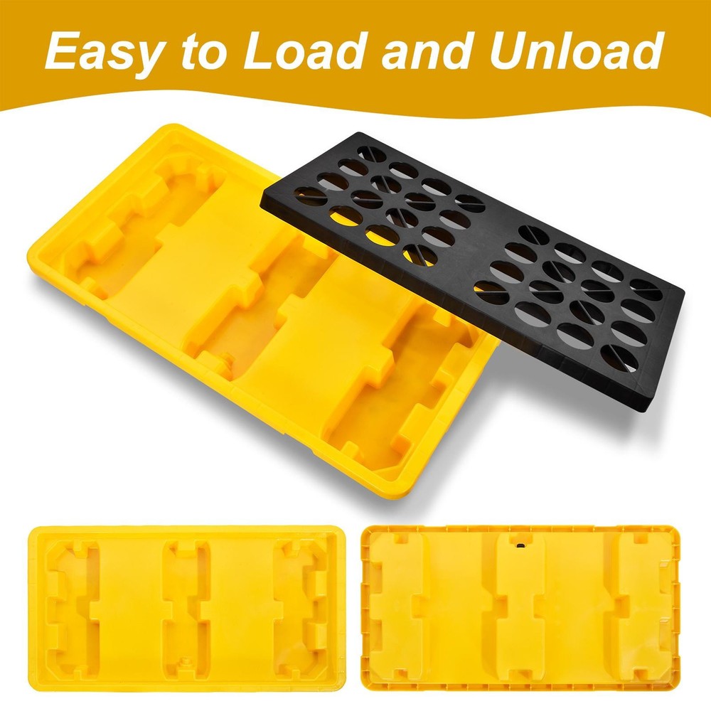 Spill Containment Platform, For 2 Drums, 20 Gallong