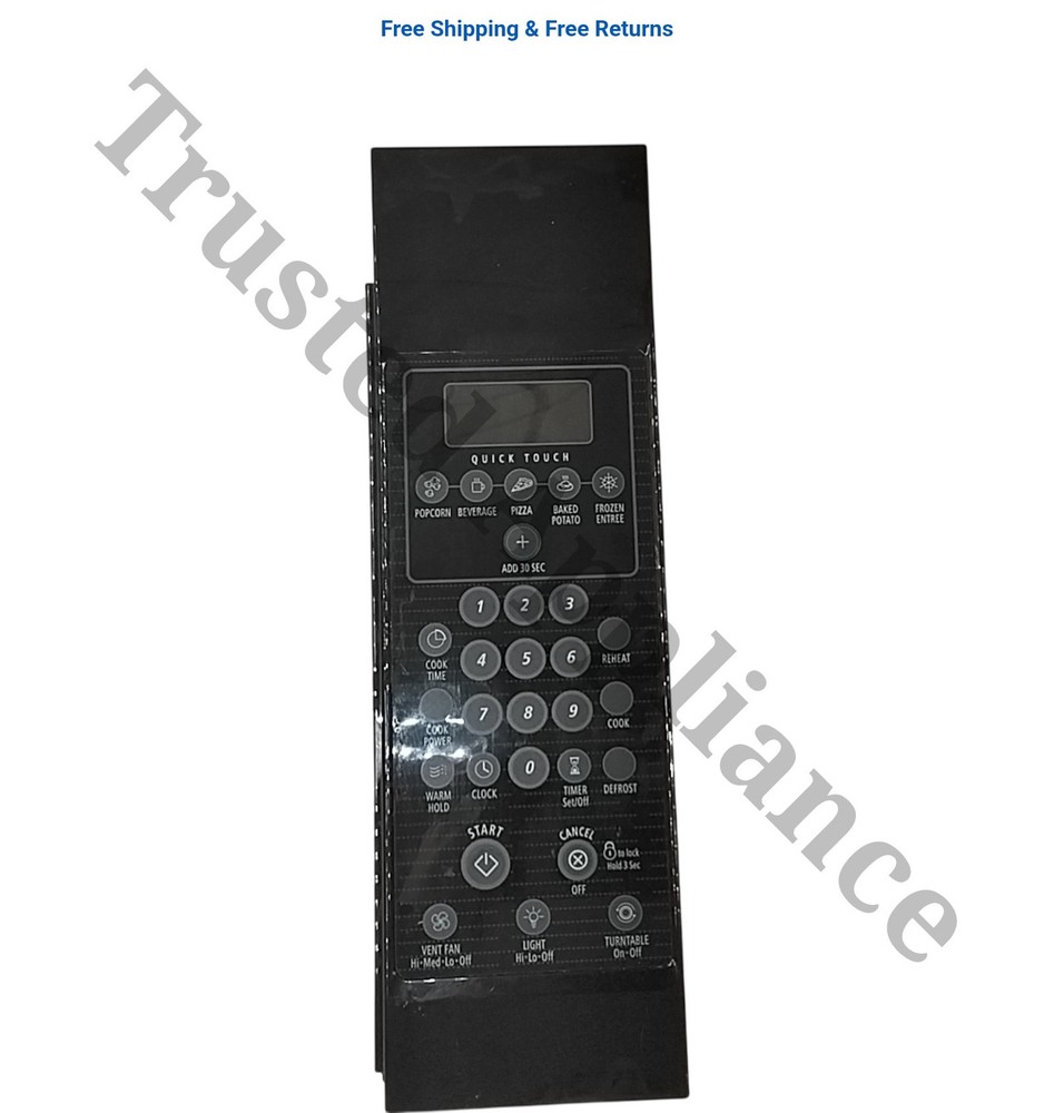 Microwave Control Panel Console 8206366 BLACK