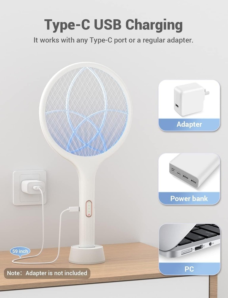 Portable Electric Bug Zapper - Dual Mode Mosquito Killer