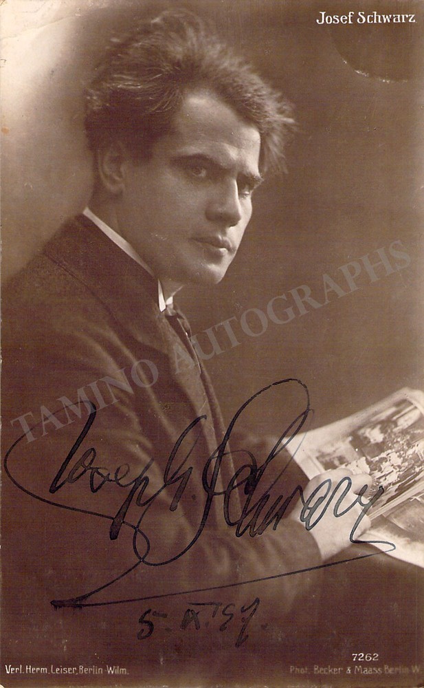 SCHWARZ, Josef - Signed Photograph