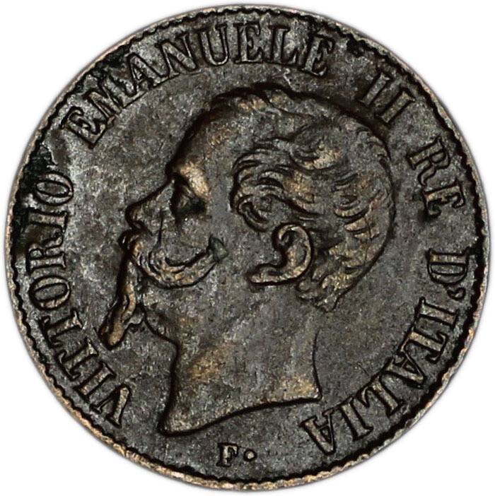 ITALY coin 1 Centesimo 1867 M XF Extremely Fine
