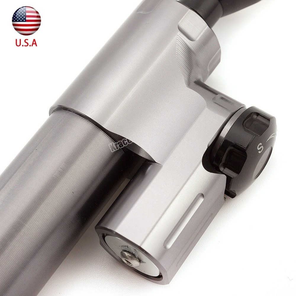 CNC Adjustable Steering Damper Stabilizer Motorbike Accessories Universal Gray