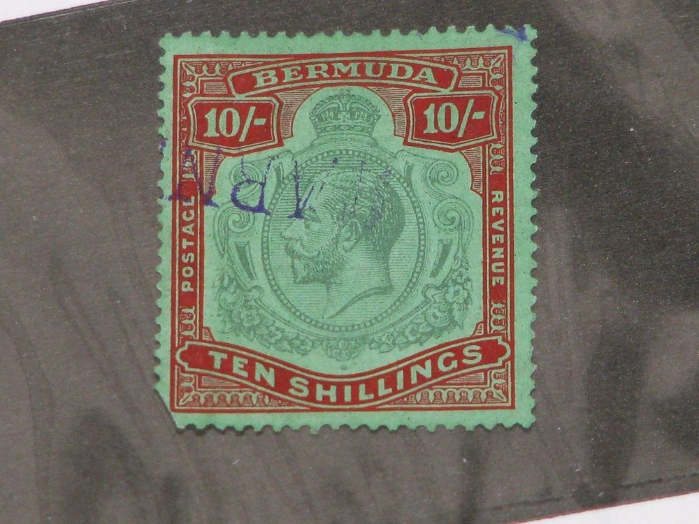 Bermuda, Scott# 96, used, (cut  corner)