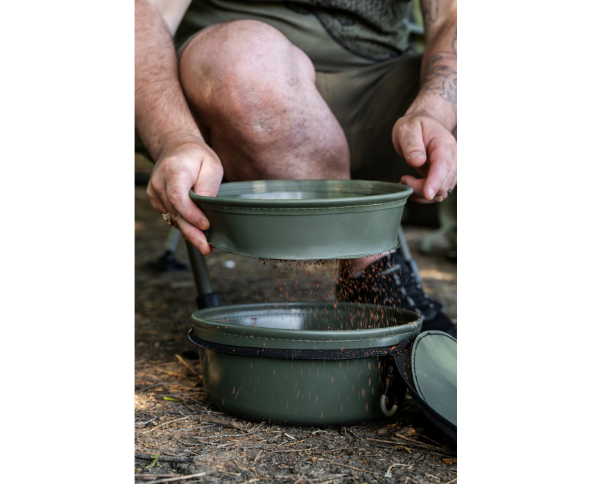 Korum EVA Solid Groundbait Bowl & Riddle / Coarse Fishing Tackle