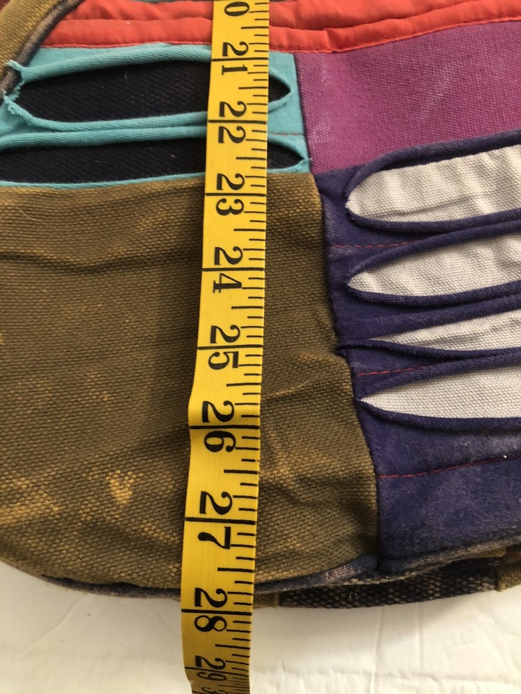 Backpack Multicolor Two Pocket Bag Unique Artsy