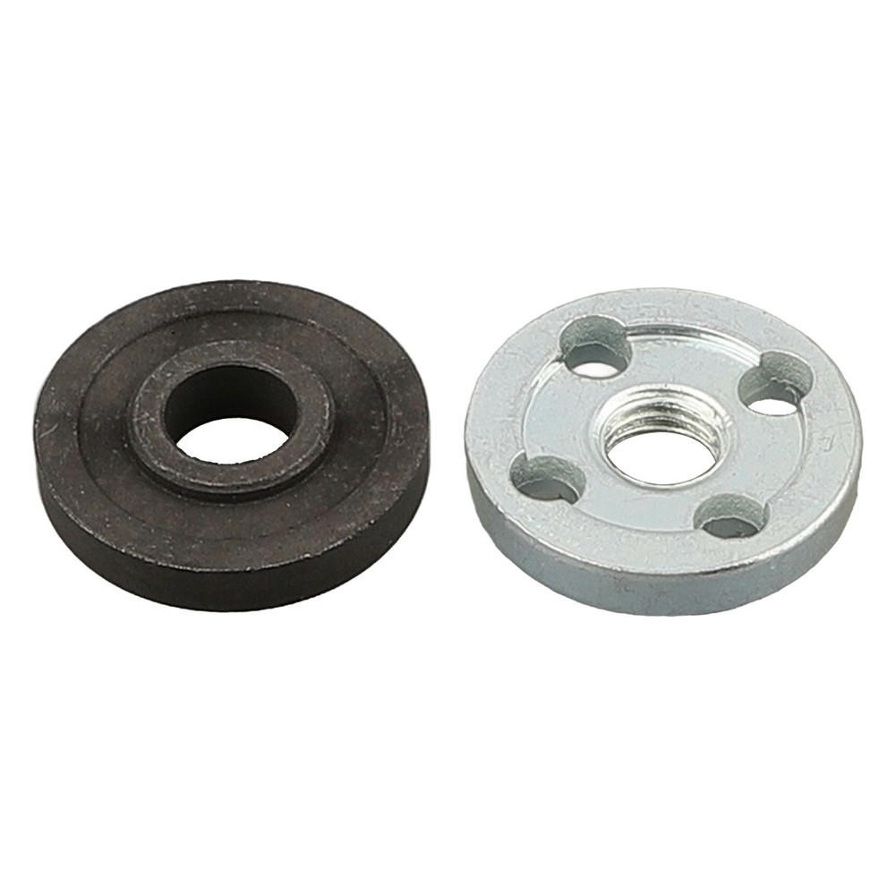 M10 Thread Angle Grinder Metal Pressure Plate Inner Outer Flange Nut Set Tools