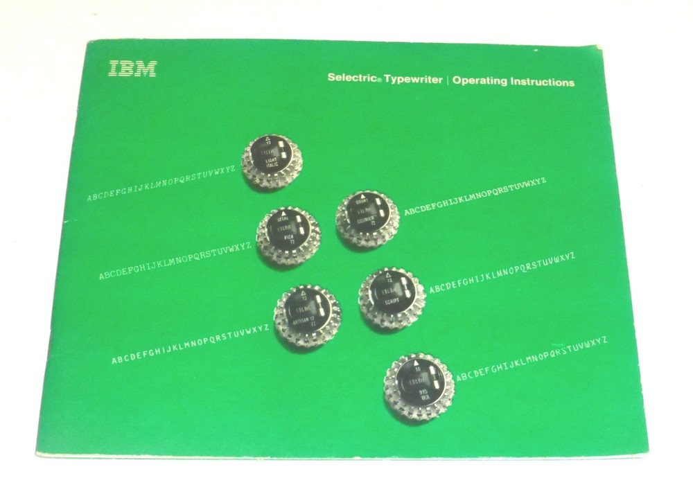 IBM Selectric Typewriter Operating Instructions Booklet 26-Pages (1971)