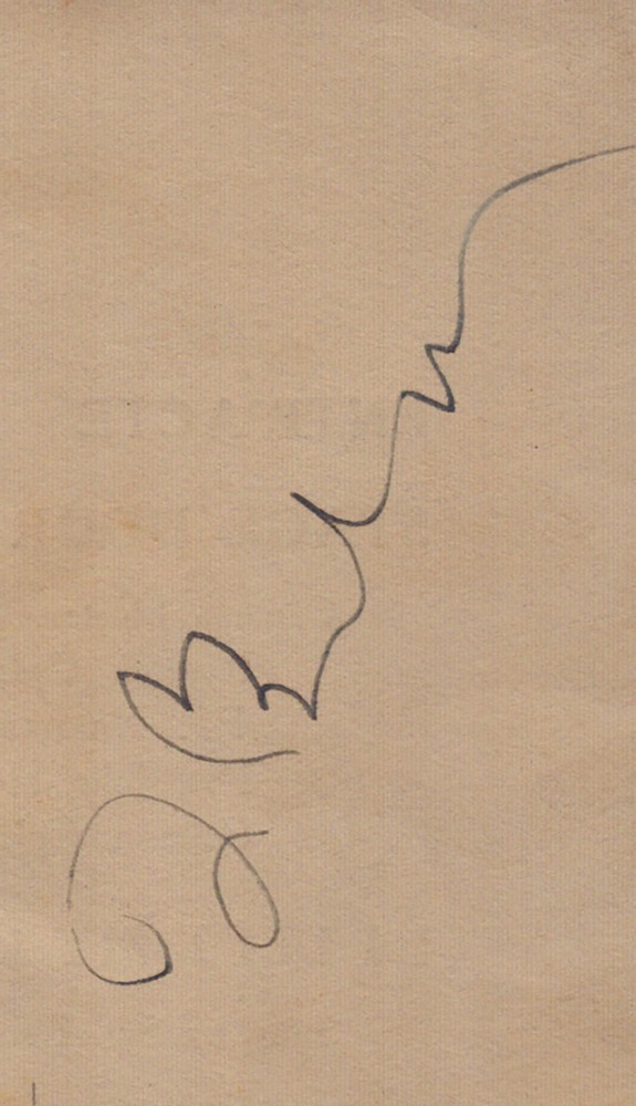 IRVING BERLIN - PROGRAM SIGNED