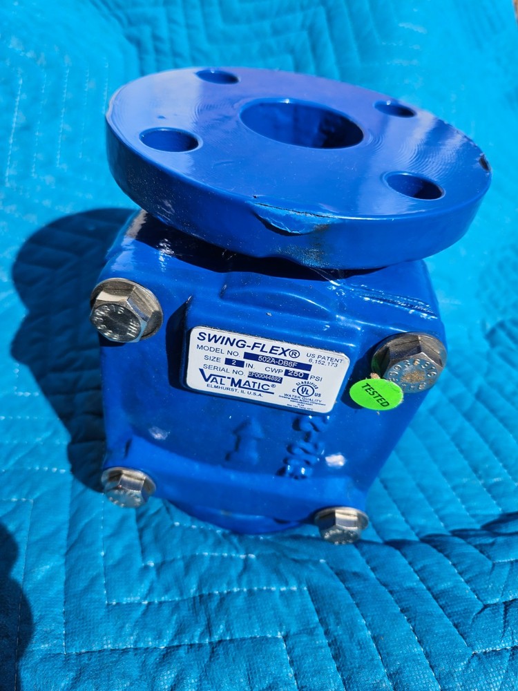 Val-Matic 2" Flanged Cast Iron Swing Flex Check Valve 602A-DB6F (S1C8)