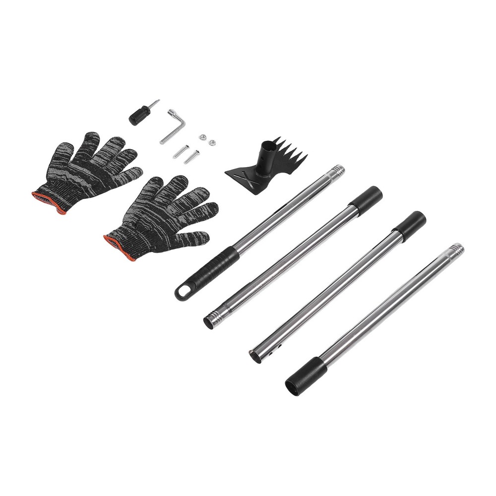 Weeder Puller Long Handle Weed Tool Hand Weed Rake Garden Hoe Weeding for Yard