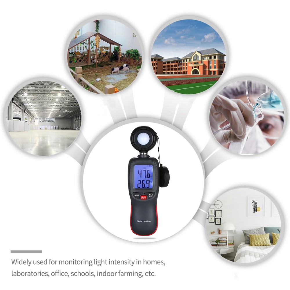 Digital Meter LCD Display Handheld Illuminometer Mini Luminometer NMIF
