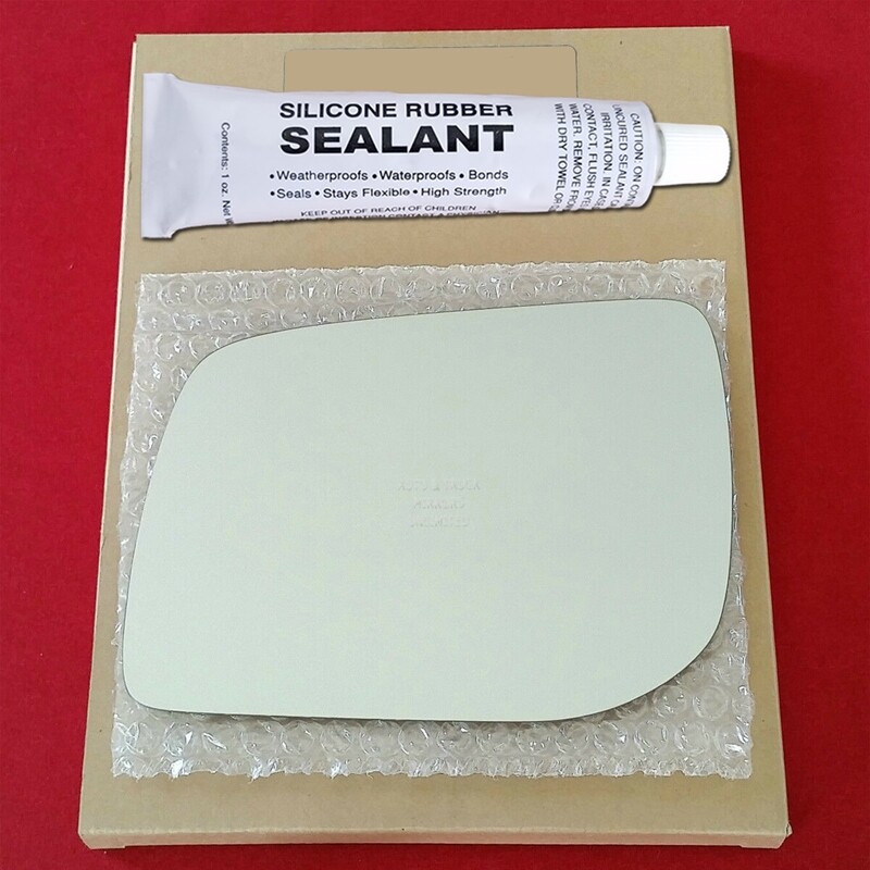 Mirror Glass Replacement + Silicone Adhesive For 95-02 Range Rover Drivers Side