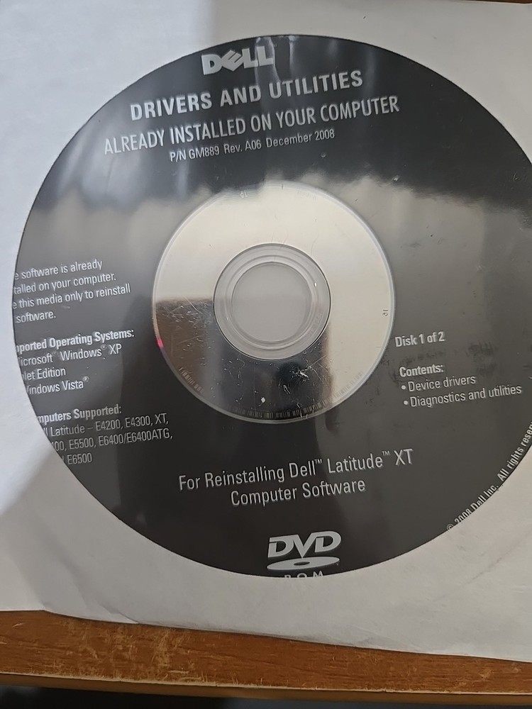 Dell Latitude Xt Computer Software