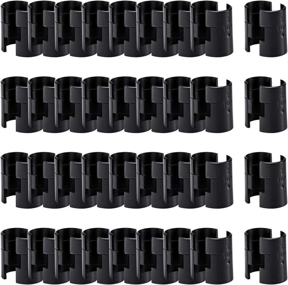 Wire Shelf Clips 1" Post Wire Rack Lock Clip Replacements 72 Pcs