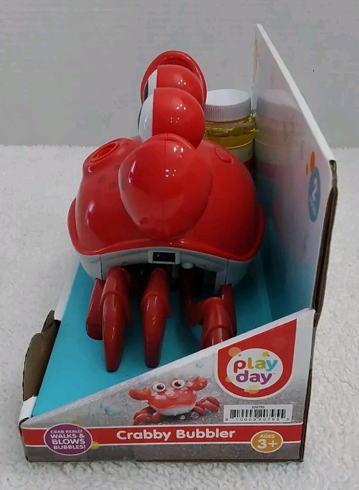 Play Day Crabby Bubbler Walks & Blows Includes Bubble Blasting Solution Unisex