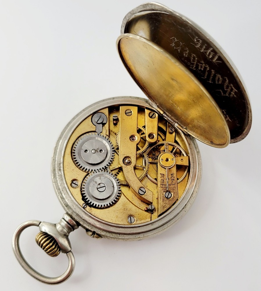 WW1 GERMAN 1916 ENGRAVED MILITARY POCKET WATCH