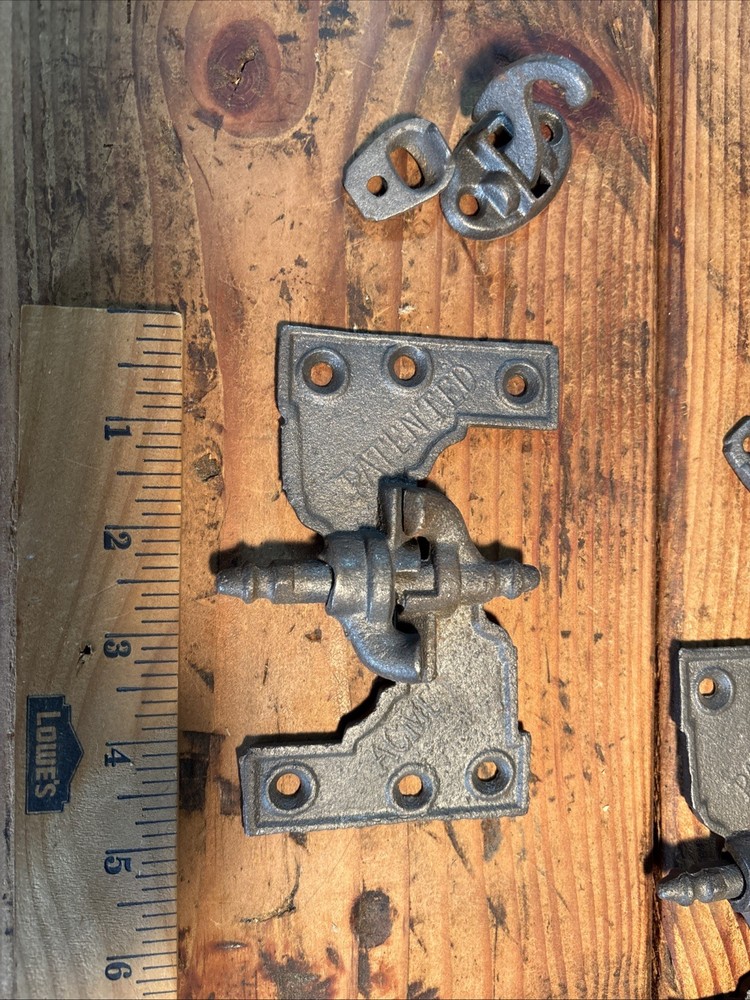 Cast Iron Acme Shutter Hinges 2 Sets, Left 3" x 5"