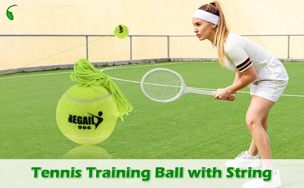 Single Tennis Ball Trainer Self Study Practice Durable Tennis Training Tool
