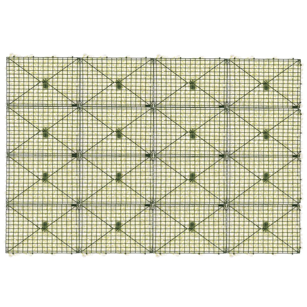 20 Pcs Silk Artificial Hydrangea Flower Wall Panels Wedding Backdrops Mats White