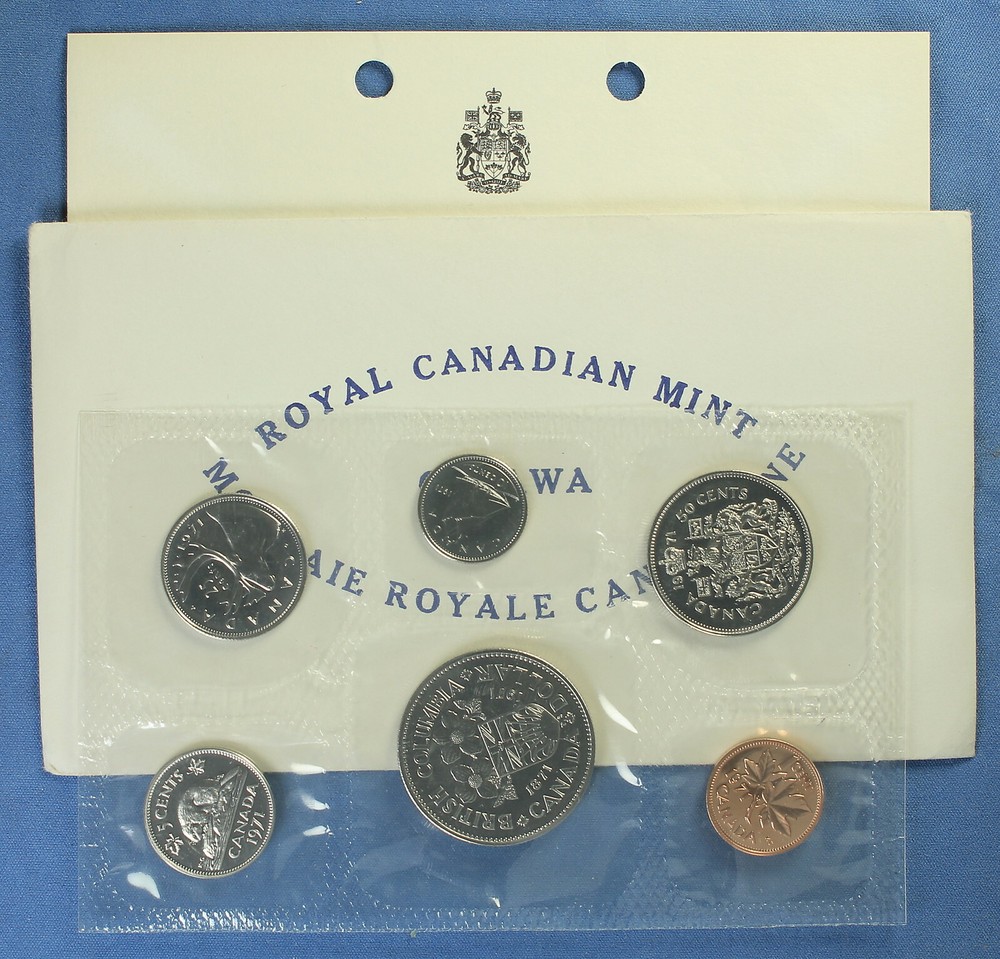Canada 1971 Uncirculated Mint Set - with Clean Envelope and COA