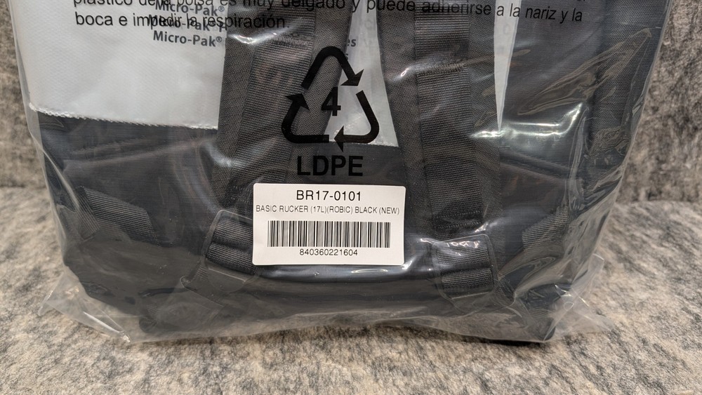 GORUCK Basic Rucker 17L Backpack, Black, Durable Rucksack & MOLLE Daypack🔥New🔥