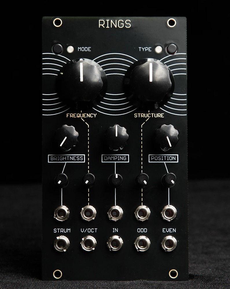 Mutable Instruments Rings Black/Gold Eurorack Synthesizer Resonator Module