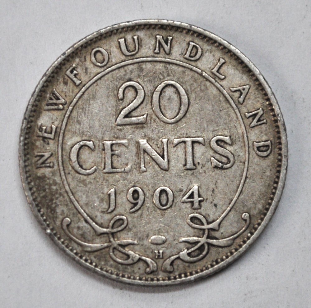 1904-H Newfoundland 20 cents