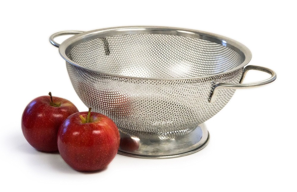 Culina 3-Quart Precision Perforation Stainless Steel Colander
