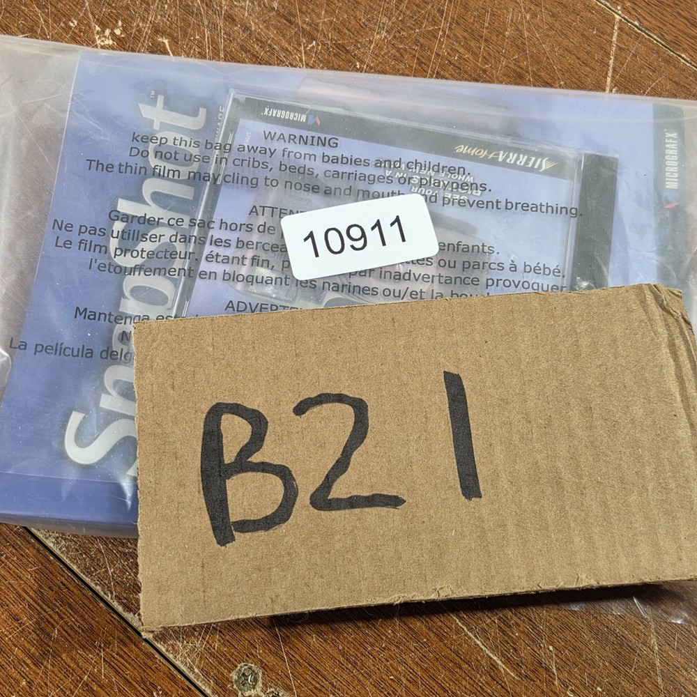 Vintage Snap Shot Digital Editing Software Micrografx