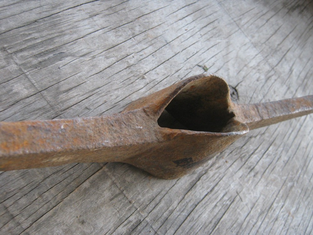 Rusty Rustic Original Vintage Primitive Metal Long Pick no handle