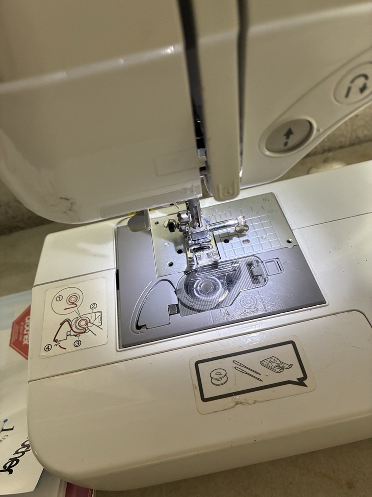 Brother White Computerized Project Runway Sewing Machine LCD Display With Manual