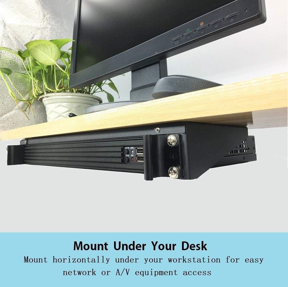 Versatile 1U Wall Mount Patch Panel - Up to 125lbs Capacity, Easy Installation