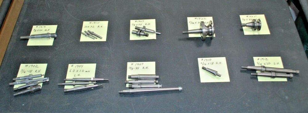 Misc Grinder - Spindle extensions or arbors - listing shows Thread info