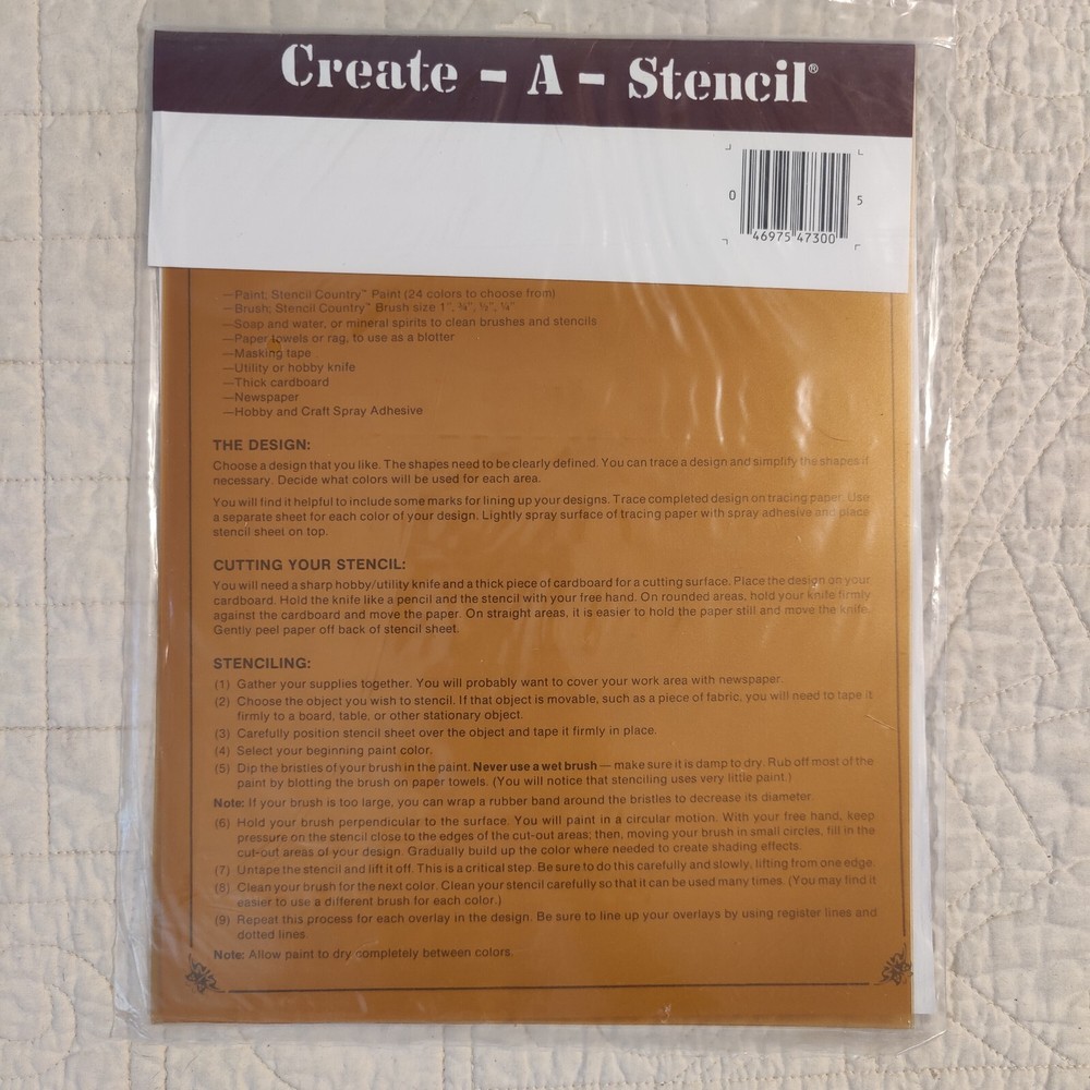 Create a Stencil - Blank STENCIL 3 Sheets Cut Your Own