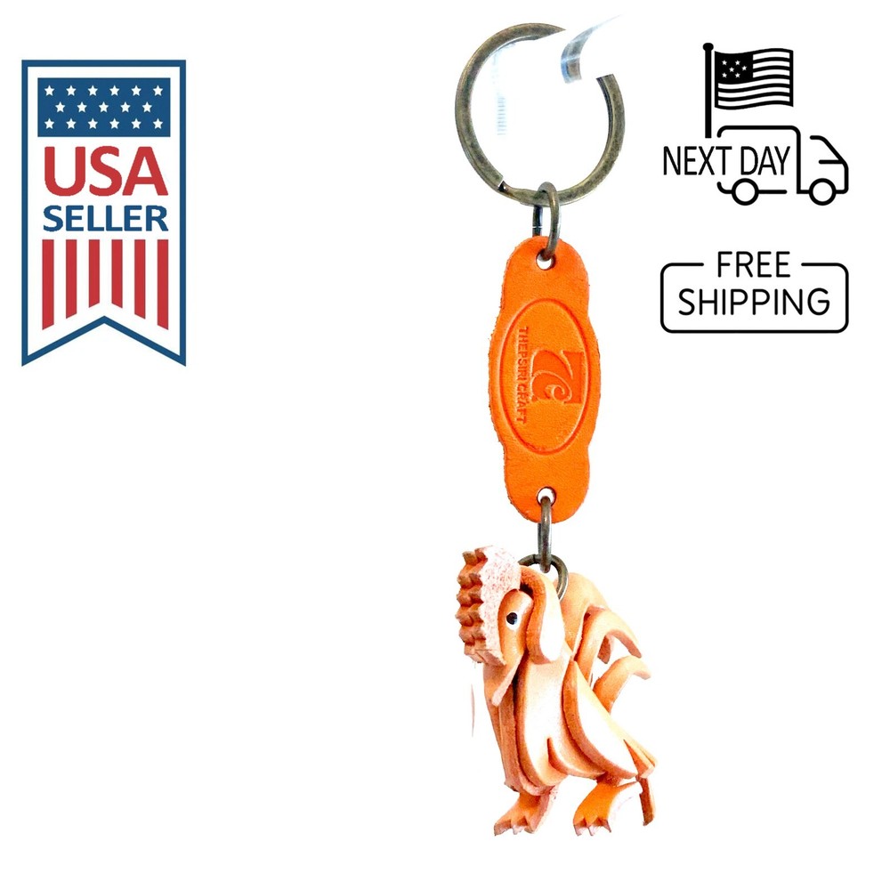 CHICKEN Handmade Leather Keyring