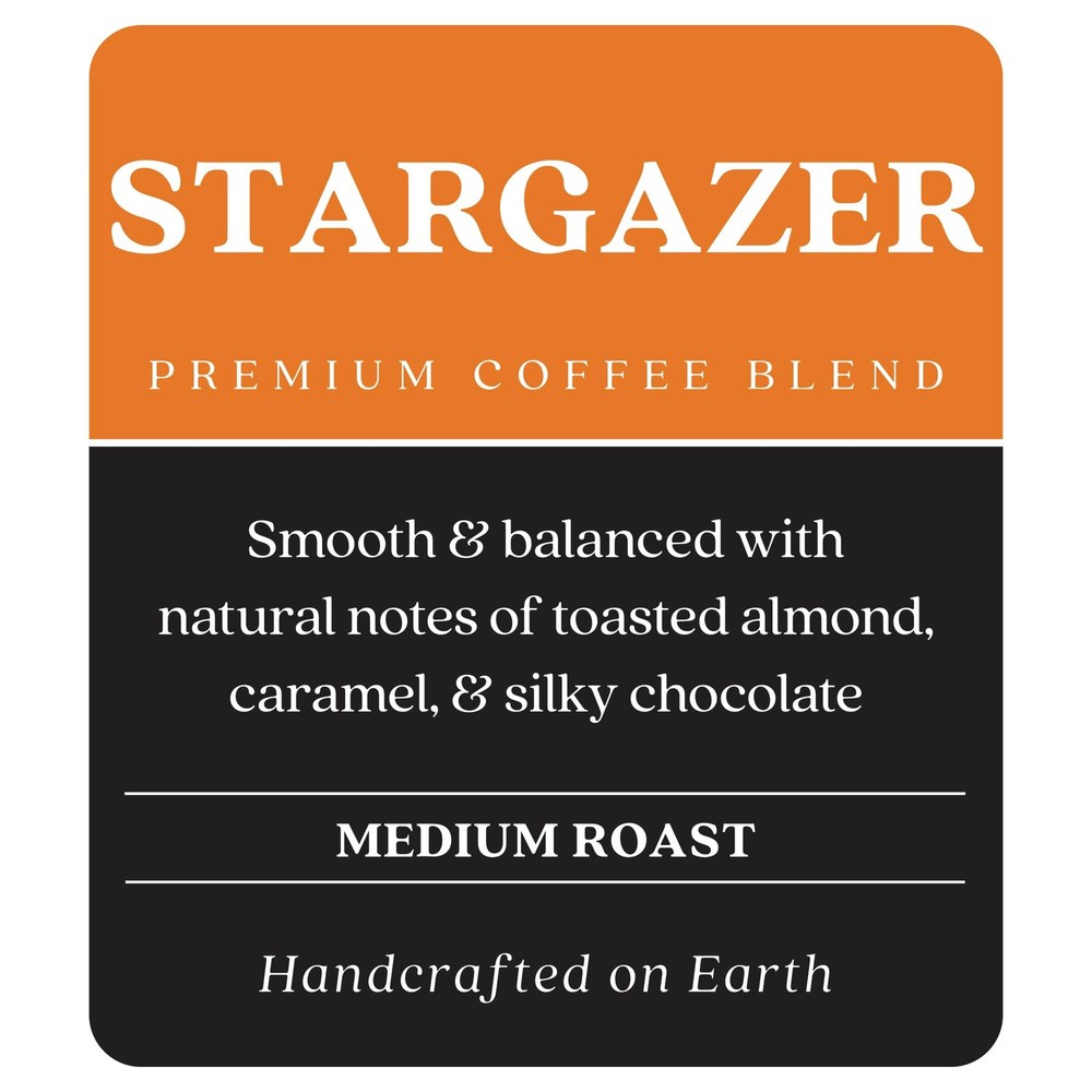 Medium Roast Whole Bean Coffee, Stargazer Blend, 2 Lb